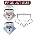 thumbnail image 2 of Formal Dog Tuxedo Wedding Dog Bandana Collar Dog Collar with Bow Tie Adjustable Dog Bowtie for Small Medium Large Pet-L, 2 of 5