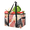 Multicolor 3, variant on Red Chili Peppers Blue Reusable Grocery Bags, Foldable Shopping Bags for Groceries with Handles, Large Grocery Tote for Kitchen, Market, Car, Trunk, Picnic