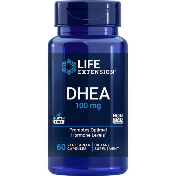 Life Extension, DHEA, 100 mg, hormone balance, memory, bone and muscle support, sexual health, 60 capsules