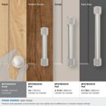 thumbnail image 3 of Amerock Farewind 1-1/4 inch (32mm) Diameter Satin Nickel Cabinet Knob, 3 of 6