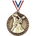 thumbnail image 1 of Ballroom Dancing Medals, 2" Gold Diecast Ballroom Dancing Medal Award 10 Pack, 1 of 2