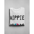 thumbnail image 3 of Peace Symbol Hippie Mom Sweatshirt Women -Image by Shutterstock, Female Medium, 3 of 4