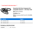 thumbnail image 2 of Serpentine Belt Drive Component Kit For Ram 1500 2500 3500 2009-2018 – 5.7L 6.4L V8 2 of 6