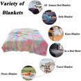 thumbnail image 5 of Xuniizn Soft Blankets, Throw Blanket for Couch, Flannel Sherpa Blanket Fleece Blanket for Adults, Cozy, Plush, Thicken, Reversible, Machine Washable, Hot Pink, 5 of 7