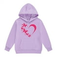 thumbnail image 4 of Ruyang Cute Heart Butterfly Hoodies for Teen Girls Oversized Pullover Hoodies Long Sleeve Fall Winter Hooded Sweatshirts, 4 of 5