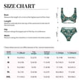 thumbnail image 4 of Kdxio Cartoon Poodle Dog Print Women's 2 Piece High Waisted Wrap Spaghetti Strap Summer Swimsuit Bikini Set-Large, 4 of 7