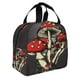thumbnail image 2 of Easygdp Red Mushrooms Bolsa Térmica Premium - Tela Oxford Impermeable, Gran Capacidad, Bolsillo Frontal, Unisex para Trabajo, Escuela, Actividades al Aire Libre y Picnics, 2 of 8