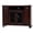 Aquamarine, variant on Poplar Tall Deluxe Entertainment Console with 3 Fixed Wood Shelves, Antique Black