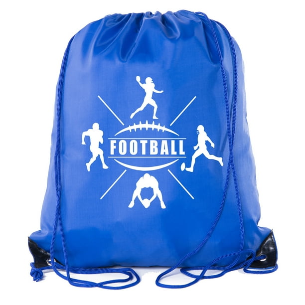 Football Party Bags Football Drawstring Cinch Backpacks for Team