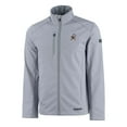 thumbnail image 2 of Men's Cutter & Buck Gray Cleveland Browns Evoke Eco Softshell Recycled Full-Zip Jacket, 2 of 3