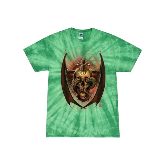 Wild Bobby, Dragon Sitting on Skull, Pop Culture, Tie-Dye Tees, Spiral Kelly, Small