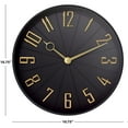 thumbnail image 4 of 10.75” Contemporary Black & Gold Wall Clock, 4 of 4