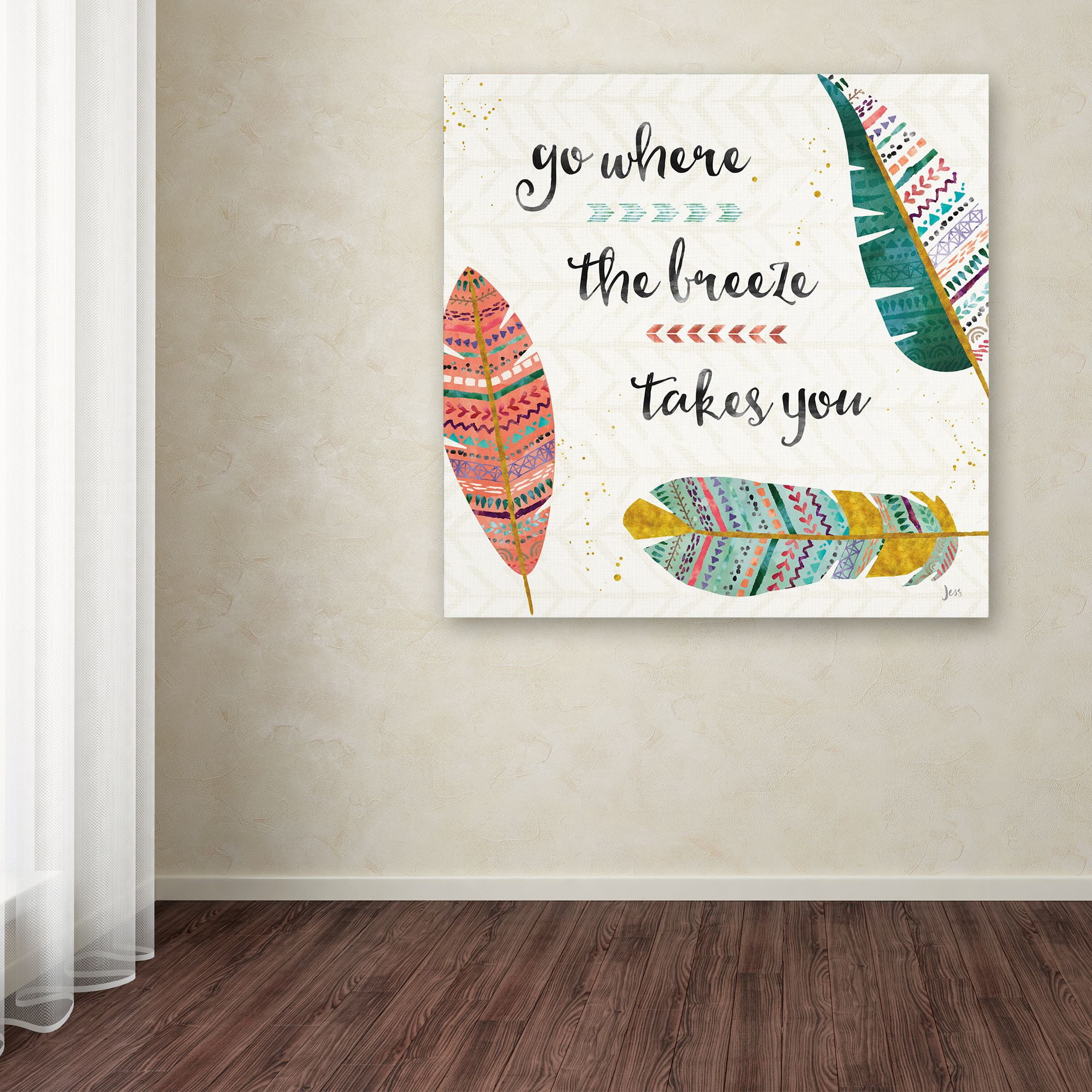 Trademark Fine Art 'Light as a Feather III' Canvas Art by Jess Aiken
