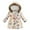 Beige, variant on Ccpelsie Girl's Winter Coat Jacket Hooded Kids Toddler Flower Print Parka Outwear Warm Cotton Puffer Hooded Jacket(Navy,6-7 Years)