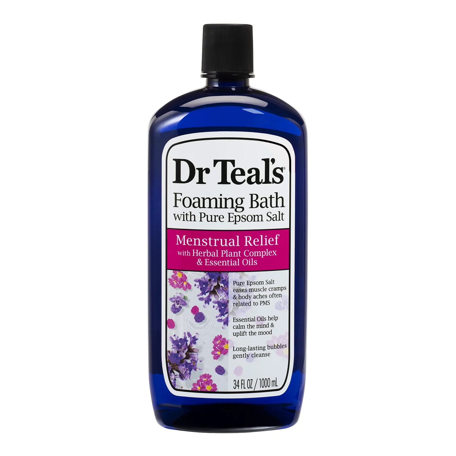 Dr Teal's Menstrual Relief Foaming Bubble Bath 34 fl oz,6 packs