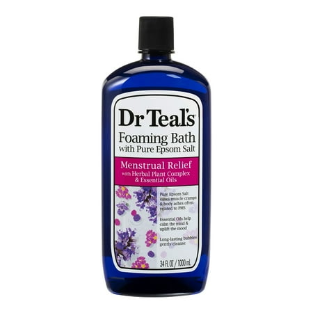 Dr Teal s Menstrual Relief Foaming Bubble Bath  34 Oz.  Pack of 6