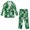 Clover Coin Design, variant on Dual Front Pockets Boys Suit Set for Wedding Party, Polyester Fabric Soft Single Button Boys' Formal Suit, Aircraft Route Pattern Design