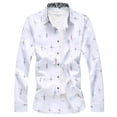 thumbnail image 2 of Birdeem Chemise Formelle pour Hommes à Manches Longues Col Rabattu, 2 of 9