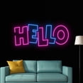 thumbnail image 5 of Handmadetneonsign Hello Neon Sign, Hello Wall Art Decor, Hello Quote Light Sign, Party Bar Pub Wall Decor, 5 of 5