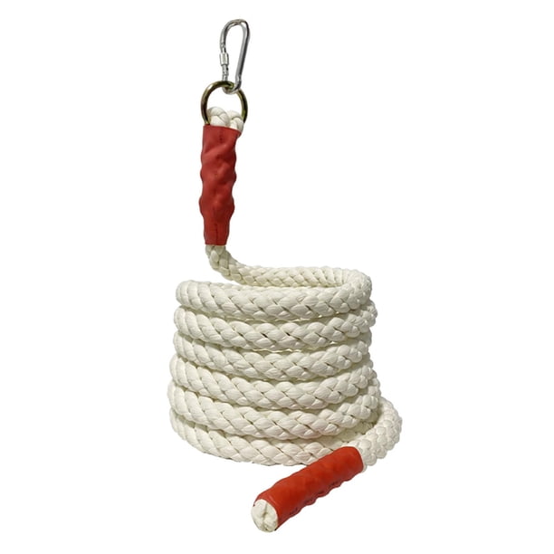 Ejercicio de batalla de cuerdas de escalada Saltar Físico Profesional Hogar Gimnasio 3M con Mosquetón Cuerdas de Entrenamiento Fitness Batallas Cuerda 35 mm