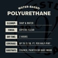 thumbnail image 5 of Clear, Varathane Gloss Ultimate Crystal Clear Polyurethane Water-Based-200041H, Quart, 5 of 9