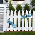 thumbnail image 6 of onlyliua Vintage Wrought Iron Dragonfly Wall Art Outdoor Garden Hanging Decorative Accent For Porch Balcony Gate Rustic Metal Butterfly Dragonflies Wall Sculpture Yard Decor, 6 of 7