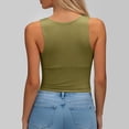 thumbnail image 6 of GEWSEY Tank Tops with Built in Bra for Women 2026 Racerback Workout Lounge Camisole Summer Sports Padded Cami Tube Casual Yoga Tops (Army Green, XL), 6 of 7