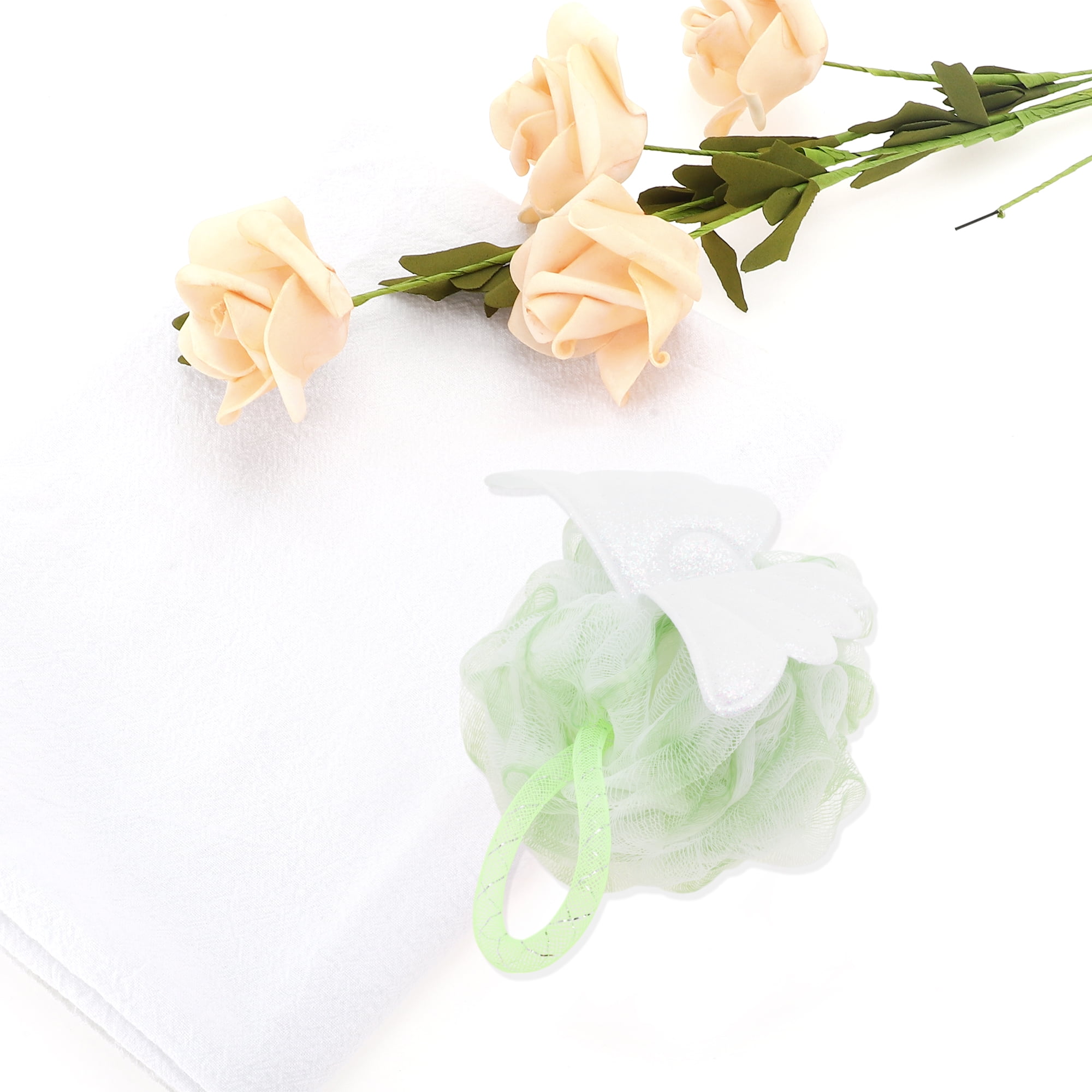 Unique Bargains Wings Bath Shower Loofah Sponge 1 Pc Green