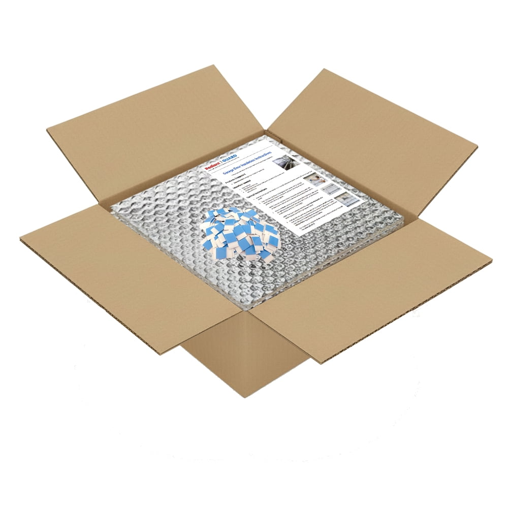 Garage Door Insulation Kit (Pre-Cut 16 Panels) Reflective Insulation Panels fit 2-Car Garage Doors 8-FT by 16-FT DIY Easy to Install Lightweight & Efficient Radiant Barrier Solution by RadiantGUARD