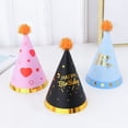 thumbnail image 4 of Sombrero de cumpleaños bronceado, sombrero de fiesta de cumpleaños, atmósfera de fiesta, sombreado, suministros para fiestas, sombrero de 16 cm, 4 of 6