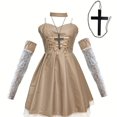 thumbnail image 1 of Vestido De Cosplay De Anime Japonés, Traje De Estilo Gótico Con Ribete De Encaje, Ropa De Mujer, 1 of 4