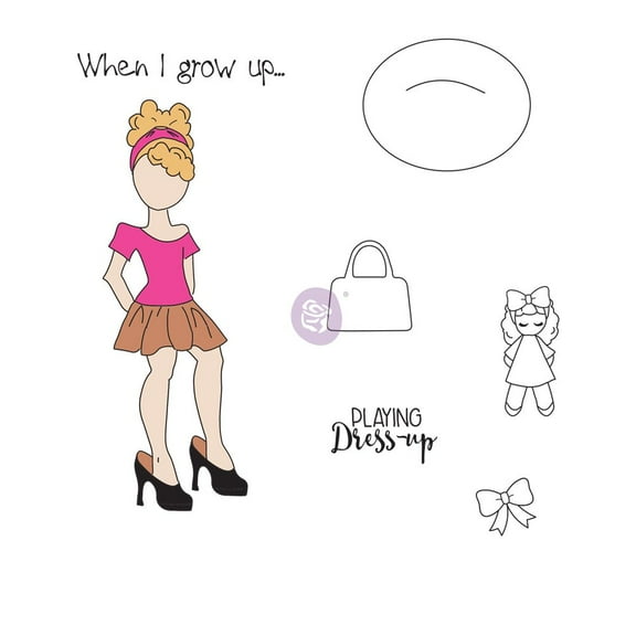 PRIMA MARKETING INC Julie Nutting - Cling Stamps -Emmy-Lou UPC 655350912543