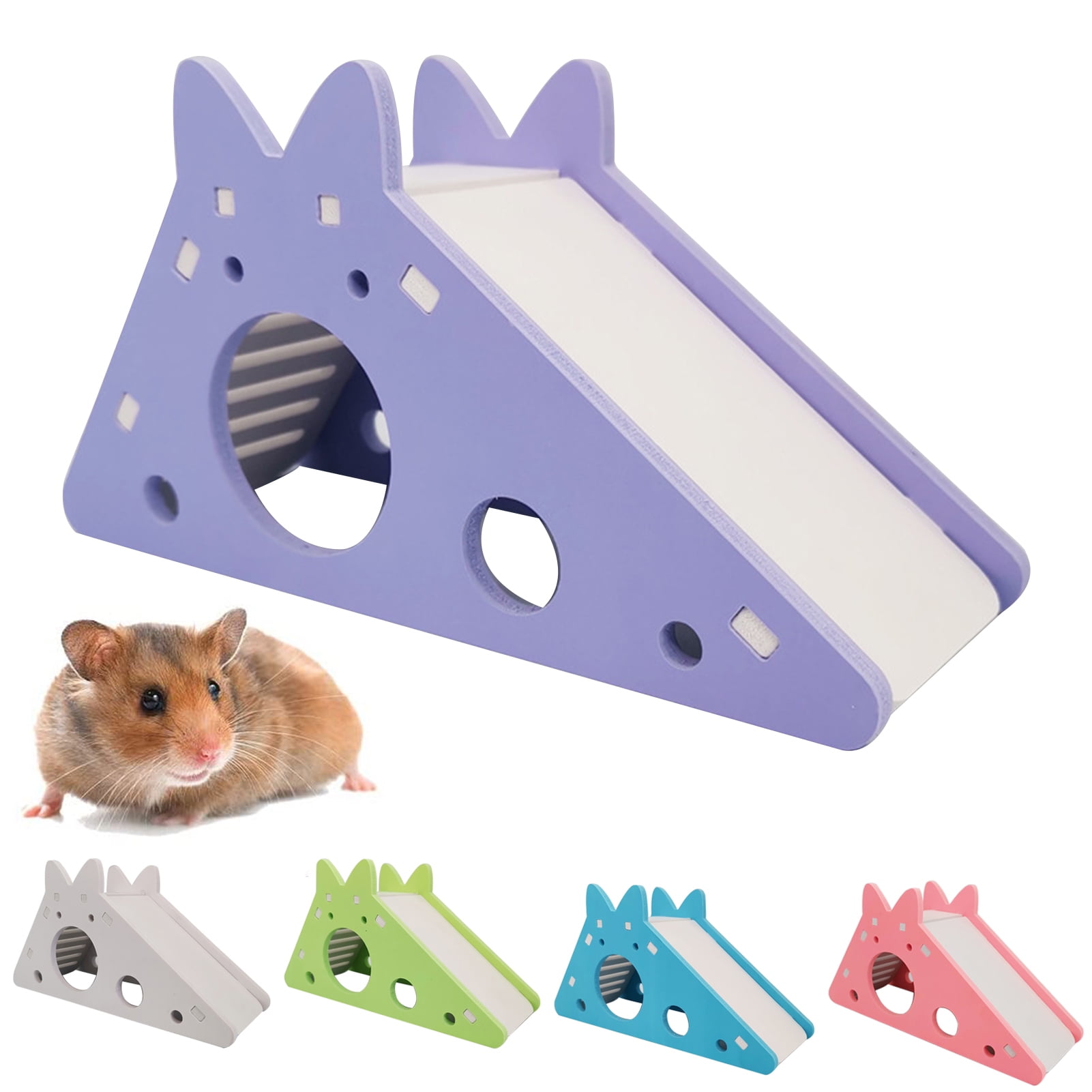 Green White Hamster Hedgehog Rainbow Arch Bridge Small Animal Play Ladder Climb Kit Toy WYKsoku Pet Toys 