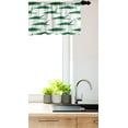 thumbnail image 3 of Ambesonne Crocodile Window Valance, Funny Green Alligator, 54" X 18", Green and White, 3 of 3