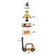 thumbnail image 3 of Set de carretilla elevadora de tren de juguete de madera BRIO World 33573 para niños a partir de 3 años, 3 of 4