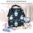 thumbnail image 4 of Defioc Gnome and Snowflakes for Baby Diaper Bag Backpack - Baby Bag for Boys & Girls - Diaper Backpack - Large Travel Diaper Bags- Baby Registry Search & Shower Gifts, 4 of 5