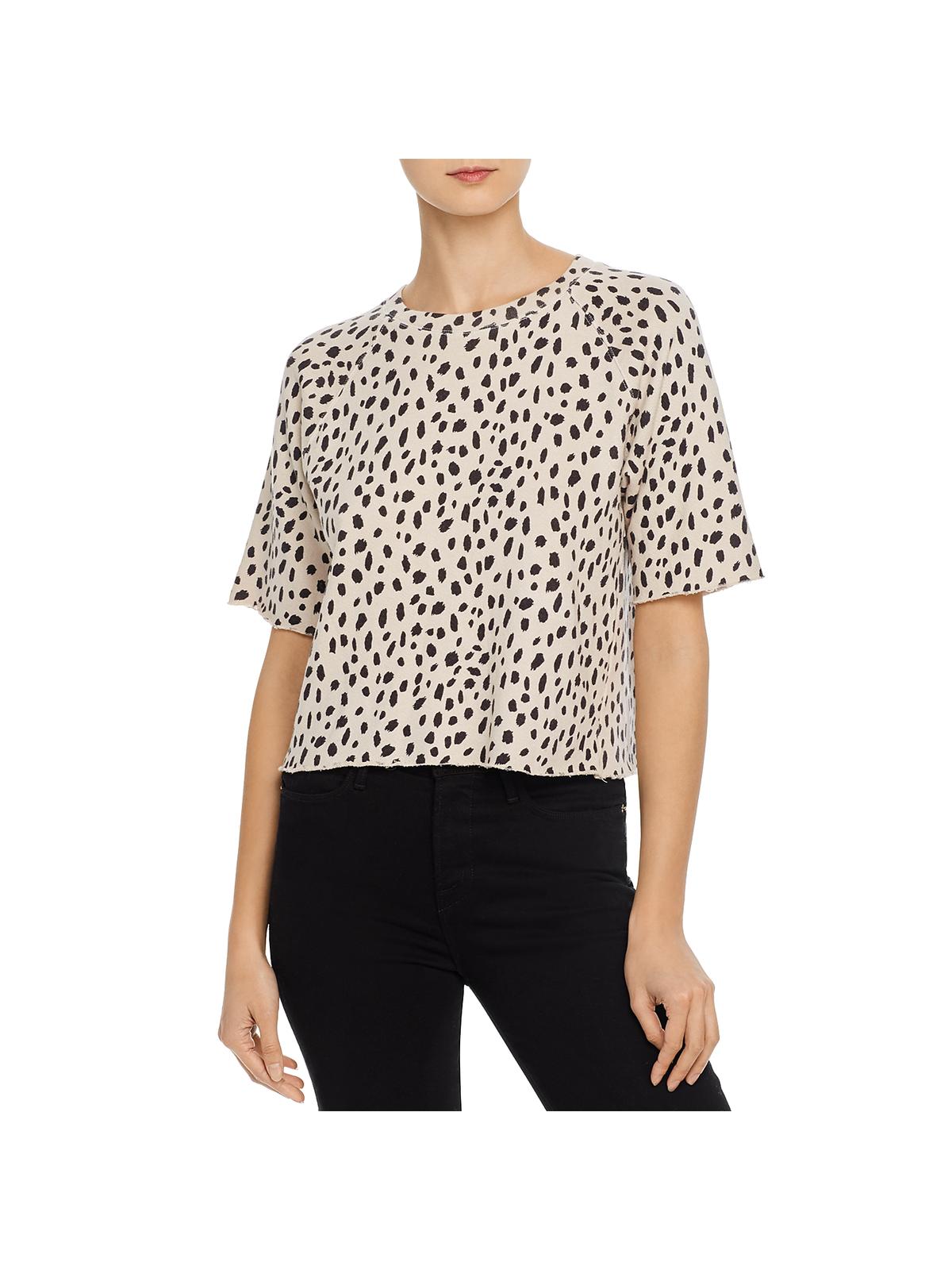 monrow leopard sweatshirt