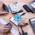 thumbnail image 3 of Unitek USB 3.0 to SATA III Hard Drive Adapter Converter Cable for 2.5 3.5 Inch HDD/SSD Hard Drive Disk with 12V/2A Power Adapter, Support UASP Compat, 3 of 7