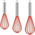 thumbnail image 1 of Wosthever 3 unids/set batidor de huevos Manual giratorio multifuncional, Mini batidor de huevos de cocina de plástico, herramienta para hornear, agitador Herramientas y accesorios para hornear Rojo Wosthever HA005326-02B, 1 of 6