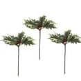 thumbnail image 5 of Gymnture christmas Christmas Xmas Berries Decorative Filler Tree Pick Pine Rnament Garden Topper Cake Stake Pot Planter Vase Berry Twig, 5 of 10
