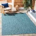 thumbnail image 2 of SAFAVIEH Courtyard Wayra Solid Indoor/Outdoor Area Rug, Grey/Aqua, 9' x 12', 2 of 8