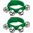 thumbnail image 2 of COM1950s Christmas Party Music, 2Pcs Wrist Bells Jingle Bells Ankle Bells Wrist Bells Bracelet Percussion Instruments Musical 4 Bells for Party Christmas, Christmas Jingle Bells, 2 of 2