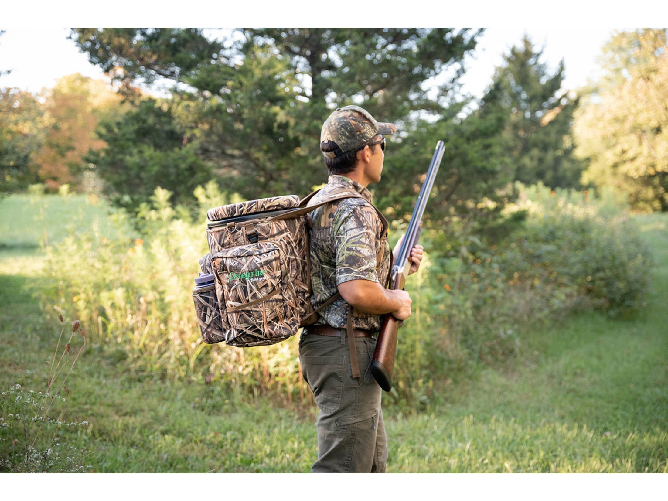 Peregrine Field Gear Venture Hunting Bucket Seat Pack Insulated Mossy Oak Shadow Grass Blades