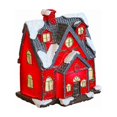 thumbnail image 4 of Christmas Village Decor, Resin Christmas Church Tabletop House with Soft Light for Desk Bookshelf Mantel and Holiday Table, 2.95 x 2.28 x 1.77 in, 4 of 5