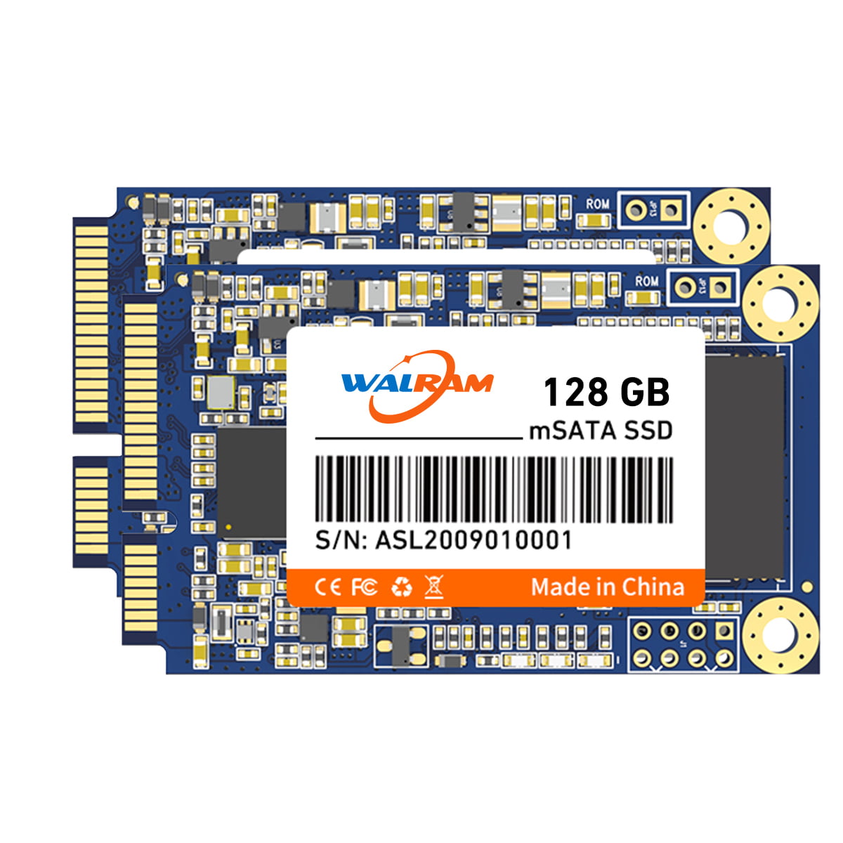 WALRAM SSD mSATA 128GB SSD Hard Drive Internal Solid State For Desktop  Laptop Server