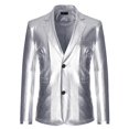 thumbnail image 1 of Shiny Gold Metallic Blazer Men,Fashion Slim Fit Mens Blazer Jacket, 1 of 5