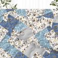thumbnail image 4 of ANMINY Reversible Floral Coverlet Bedding Set - Queen All-Season Soft Polyester Quilt with Pillowcase | Vibrant Floral Design & Easy Care, 4 of 10