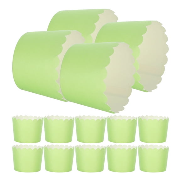 LEORX 24 Pcs Cupcake Paper Cases Round Moisture Retention for Bakers
