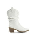 thumbnail image 2 of DREAM PAIRS Women's Cowgirl Boots, Mid Calf Western Cowboy Chunky Heel Boots, Slouchy & Pull-on for Women, 2 of 8