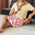 thumbnail image 3 of Wukai Sweet Watermelon Men’s Short Pajama Pants With Pockets Soft Sleep Pj Shorts for Men-4X-Large, 3 of 6